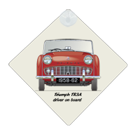 Triumph TR3A 1958-62 Car Window Hanging Sign